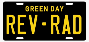 Green Day License Plate