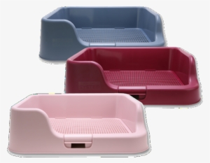 [dogcharge] Indoor Dog Potty Tray With Protection Wall - Dog