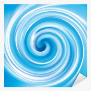 Vector Background Of Blue Swirling Water Texture Sticker - Water Swirling