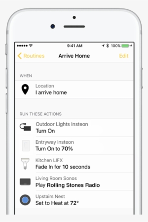 Arrive Home Routine Cropped Detail - Portable Network Graphics