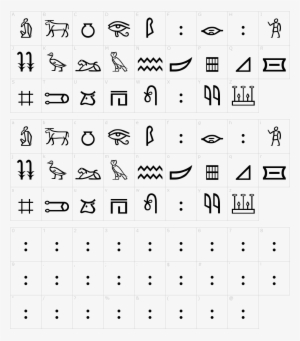 Meroitic Hieroglyphics Font - Number