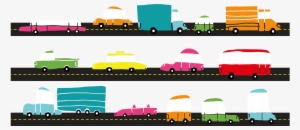 Traffic Clipart Main Road - Traffic Jam Free Vector