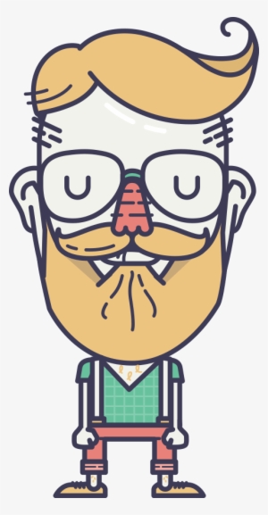 Illustration Of A Designer - Line Character Illustration