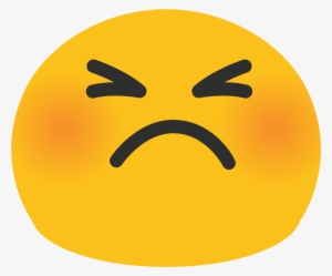 Open - Cute Angry Face Emoji
