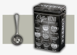 Zassenhaus Vintage Metal Coffee Storage Tin, Black