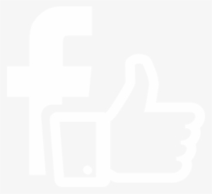 Like And Follow Us On Facebook - White Facebook Like Logo Black