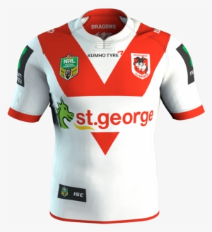 St Geroge Illawarra Dragons Nrl Men's Home Jersey 2016 - St George Illawarra Dragons Jersey