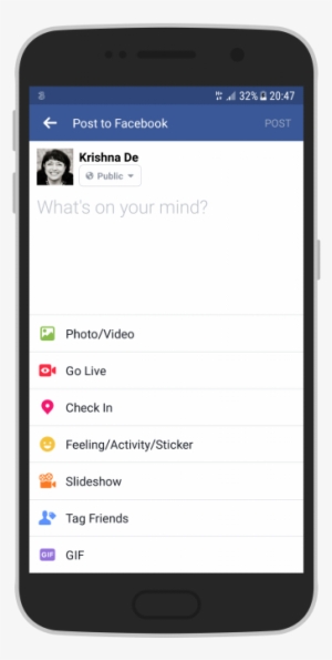Facebook Live Audio On Android Select The Go Live Button - Mobile Video Frame Size
