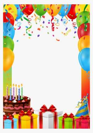 View Full Size - Happy Birthday Frame Png