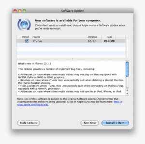 What's New In Itunes - Software Update
