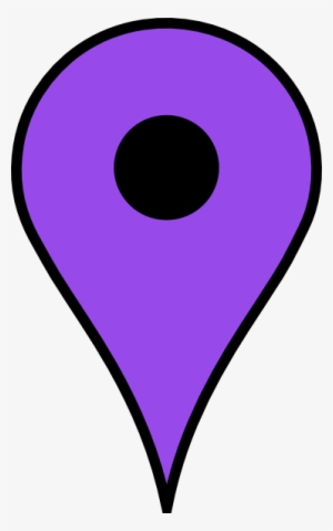 Map Clipart Logo Png - Google Map Pin Purple