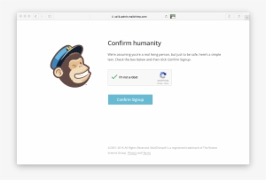 Solving Captcha Mailchimp - Email
