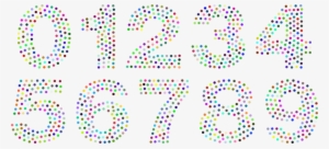 Typeface Alphabet Circle Number - Clip Art