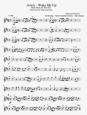 Try Watching This Video On Www - Wake Me Up Partitura Violin