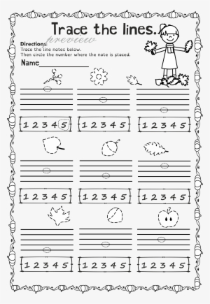 Theory Worksheets Music Teacher Worksheets Reading - Notes In The Space And On The Line Trace