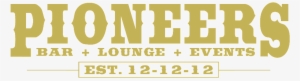 Pioneers Logo Est - Pioneers Bar Logo