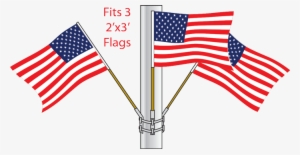 Cluster Hardware $33 - Blue American Flag