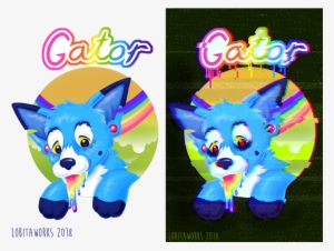 Lisa Frank Badge - Cartoon