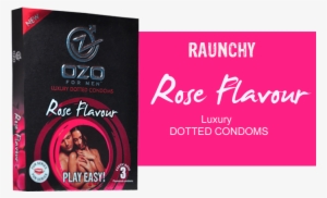 Ozo For Men Condoms Rose Flavour - Man