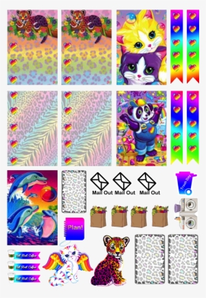 5 Planner/stickers Layout Images Obtained From Google - Lisa Frank Kittens