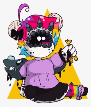 Harper Xynthii Oc Child Toddler Pastel Goth Lisa Frank - Cartoon