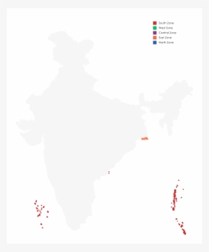 Zone Map - India Map Vector Png