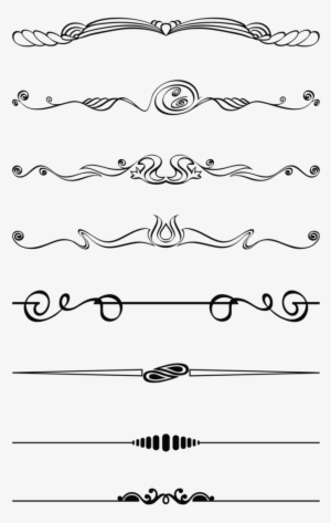 Divider Clipart Design Line - Design Ornaments Png