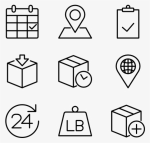 Logistics - Graphic Design Vector Icons