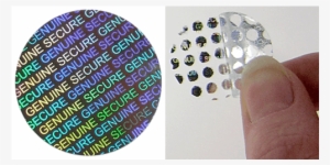 Large Round Seal, No Text, Dot Residue Pattern - Label