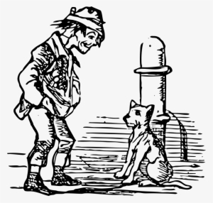 Beggar And Dog Svg Vector File, Vector Clip Art Svg - Outline Of A Beggar