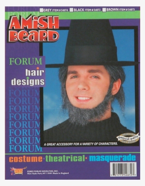 Though The Amish Are Known For Their Pacifism, Their - Brown Walrus Moustache 54870