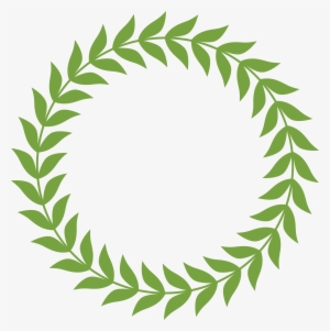 Round The Laurel Wreath - Green Garland Clip Art