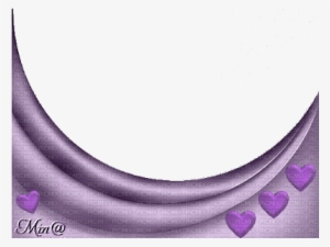 Frame Purple Hearts - Circle
