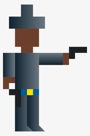 This Free Icons Png Design Of Cowboy Shooting Gun
