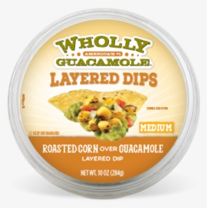 10oz Tub Roasted Corn Over Guacamole - Wholly Guacamole Layered Dip