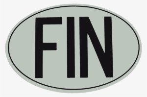 Fin International Vehicle Registration Oval - Scad Define Art 2017