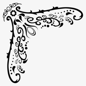 Medium Image - Free Clipart Corner Flourish