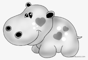 Svg Freeuse Download Clipartblack Com Animal Free Black - Hippopotamus