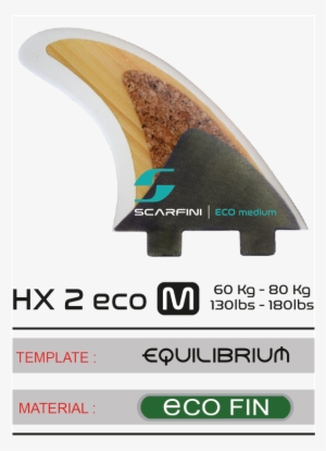 Hx 2 Eco ~ Dual Tab - Surfboard Fin