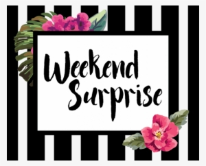 Free Printable Planner Stickers - Weekend Surprise