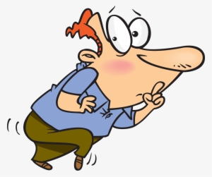 Cartoon Quiet - Tip Toe Clip Art