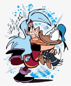 Prohyas Hugging Donald Duck - Prohyas Fanart