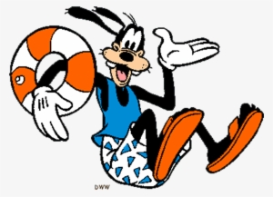 Minnie Goofy Donald Duck Daisy - Goofy At The Beach