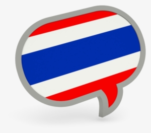 The Best Effectif To Learn Thai Language Is Comunicate - Thailand Flag Speech Bubble