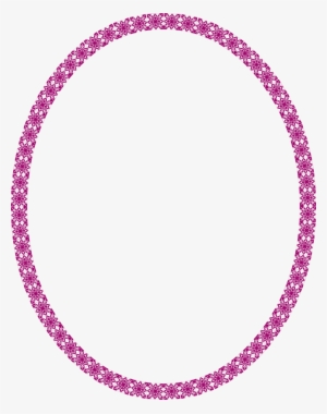 Purple Swirl Border Clip Art For Kids - Emerald Long Necklace
