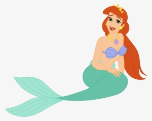 Ariel King Triton Attina Queen Athena - Queen Athena Little Mermaid Png