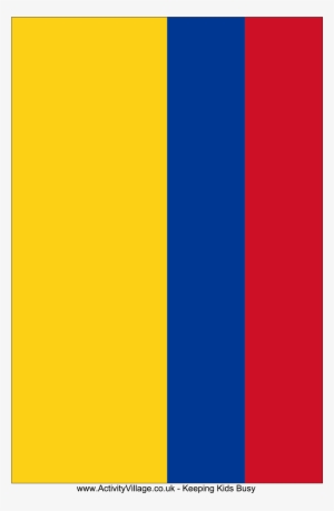 Colombia Flag Main Image - Colombia Bandiera Da Colorare