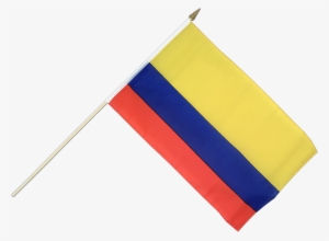 Hand Waving Flag 12x18" - Drapeau Colombie Png