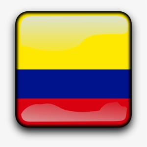 Colombia, Flag, Country, Nationality, Square, Button - Bandera De Colombia Vector Png