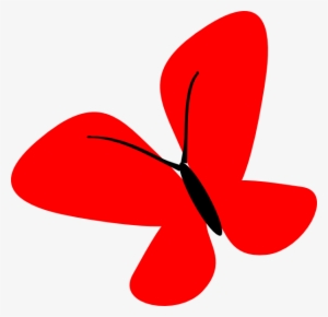 Colombia Flag Butterfly Clip Art - Red Butterfly Clipart Transparent